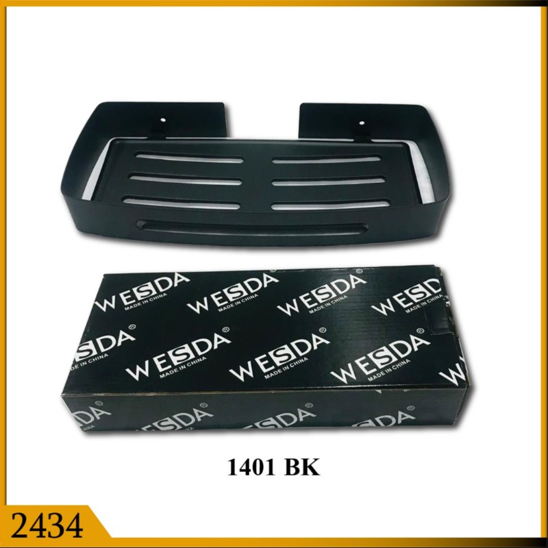 STRAIGHT SHELF SINGLE BLK (2434)
